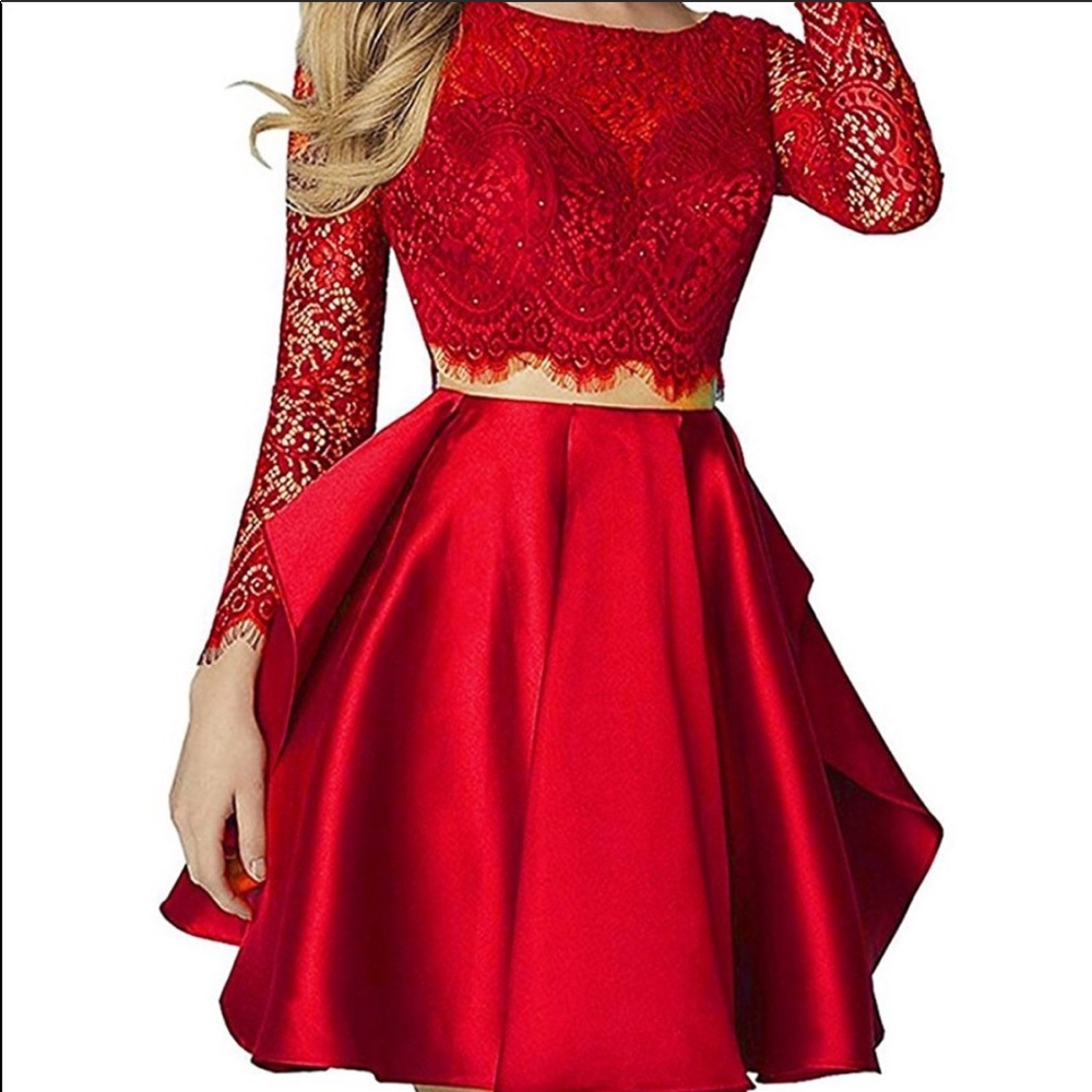 Red two piece homecoming/ sweet 16 dress!